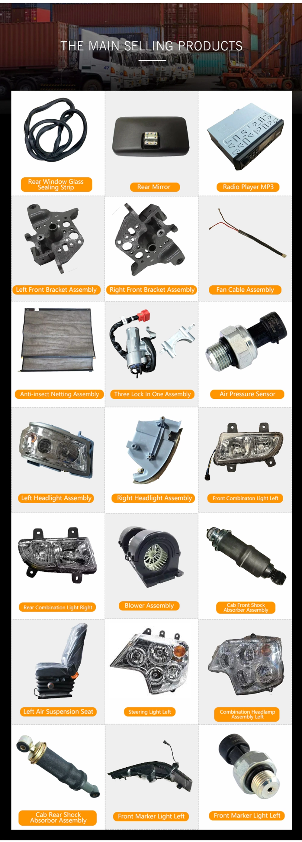 Made in China Sinotruk HOWO A7 China Heavy Truck Spare Parts Hw76 Cabin Parts 190003171356 Fastener